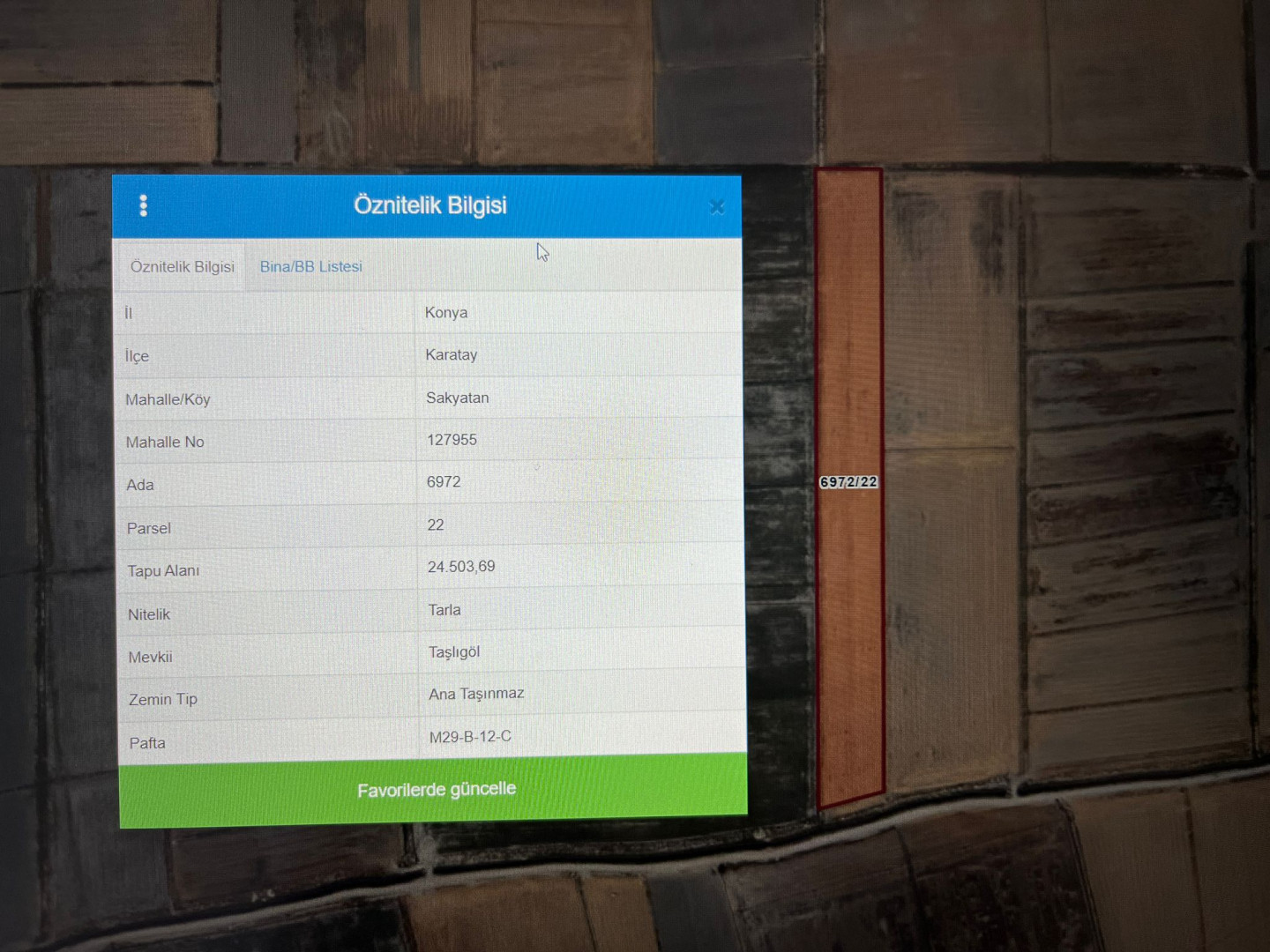 ERMORA 'DAN SAKYATANDA 24.503 m² YATIRIMLIK ARSA